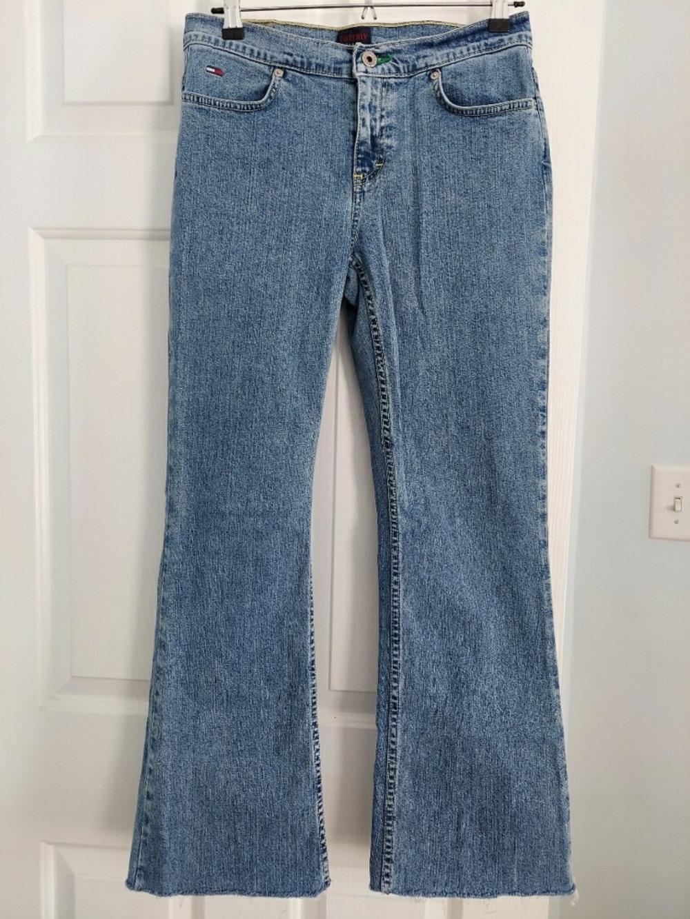 Tommy Hilfiger Light Blue Flared Jeans - Women's Wide Leg